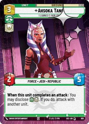 Ahsoka Tano - I Learned It from You - HYPERSPACE FOIL — image 1