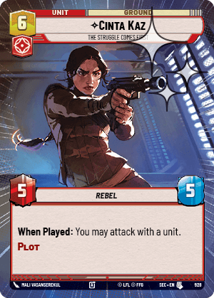 Cinta Kaz - The Struggle Comes First - HYPERSPACE FOIL — image 1