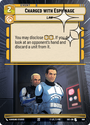 Charged with Espionage - HYPERSPACE FOIL — image 1