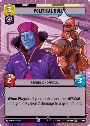 Political Bully - HYPERSPACE FOIL — image 1