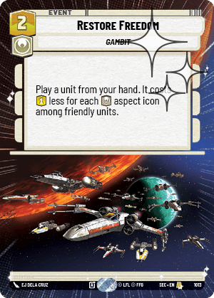 Restore Freedom - HYPERSPACE FOIL — image 1