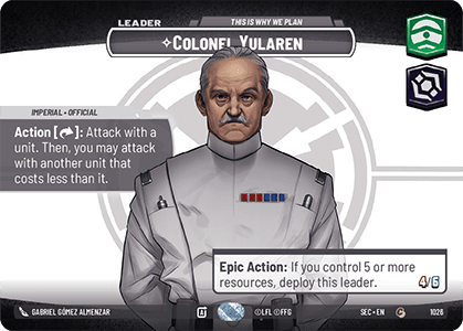 Colonel Yularen - This Is Why We Plan - SHOWCASE — image 1