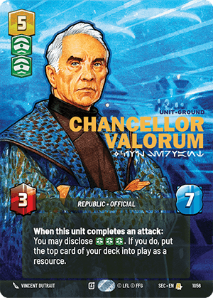 Chancellor Valorum - Civil Servant - PRESTIGE — image 1