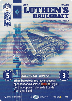 Luthen's Haulcraft - Countermeasures Armed - PRESTIGE — image 1