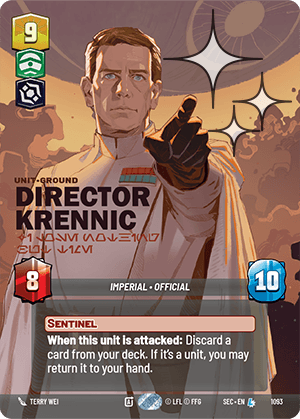 Director Krennic - I Lose Nothing But Time - PRESTIGE FOIL — image 1