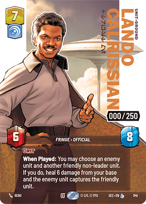 Lando Calrissian - Trust Me - PRESTIGE SERIALIZED — image 1