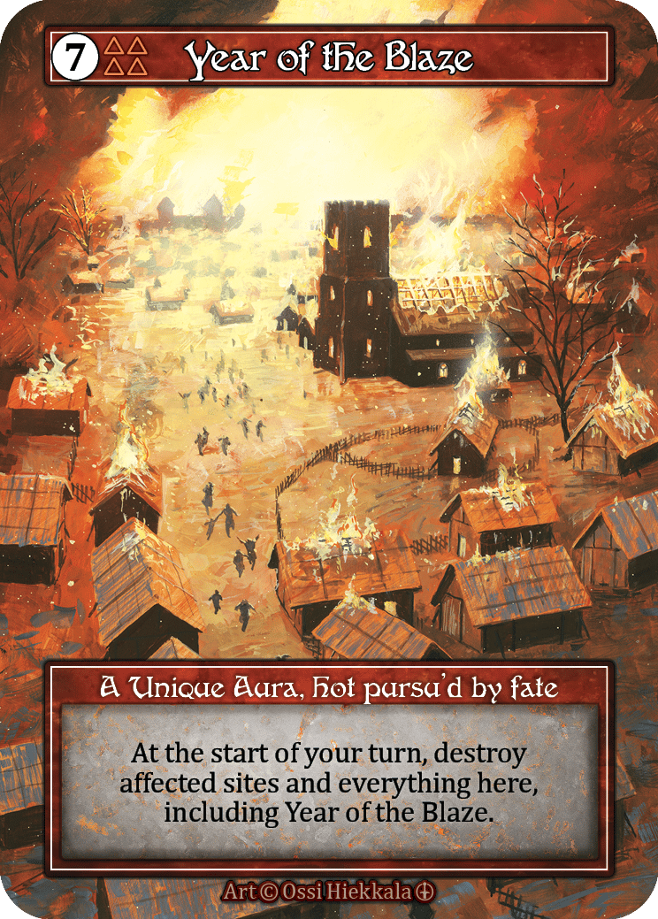 Year of the Blaze - FOIL — image 1