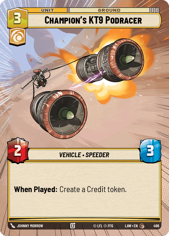 Champion's KT9 Podracer - HYPERSPACE — image 1
