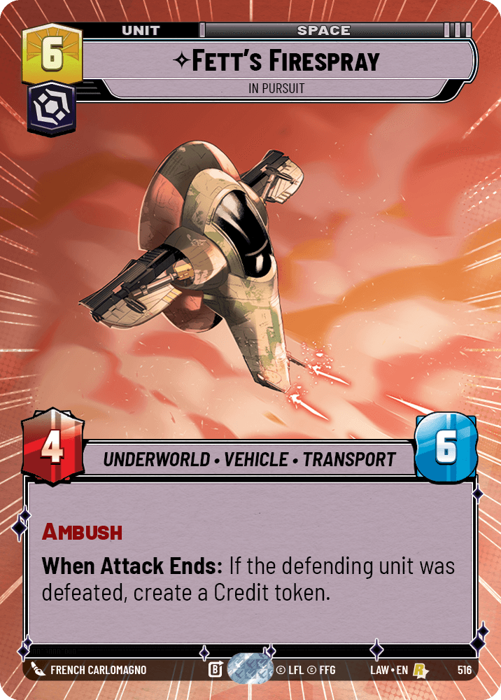 Fett's Firespray - In Pursuit - HYPERSPACE — image 1