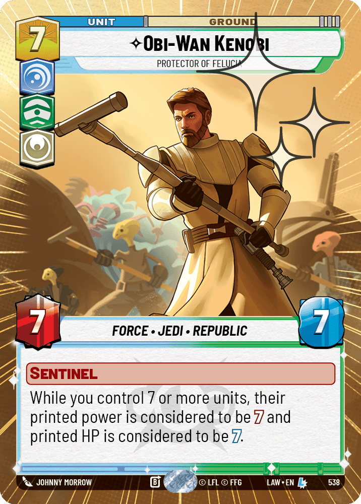 Obi-Wan Kenobi - Protector of Felucia - HYPERSPACE FOIL — image 1