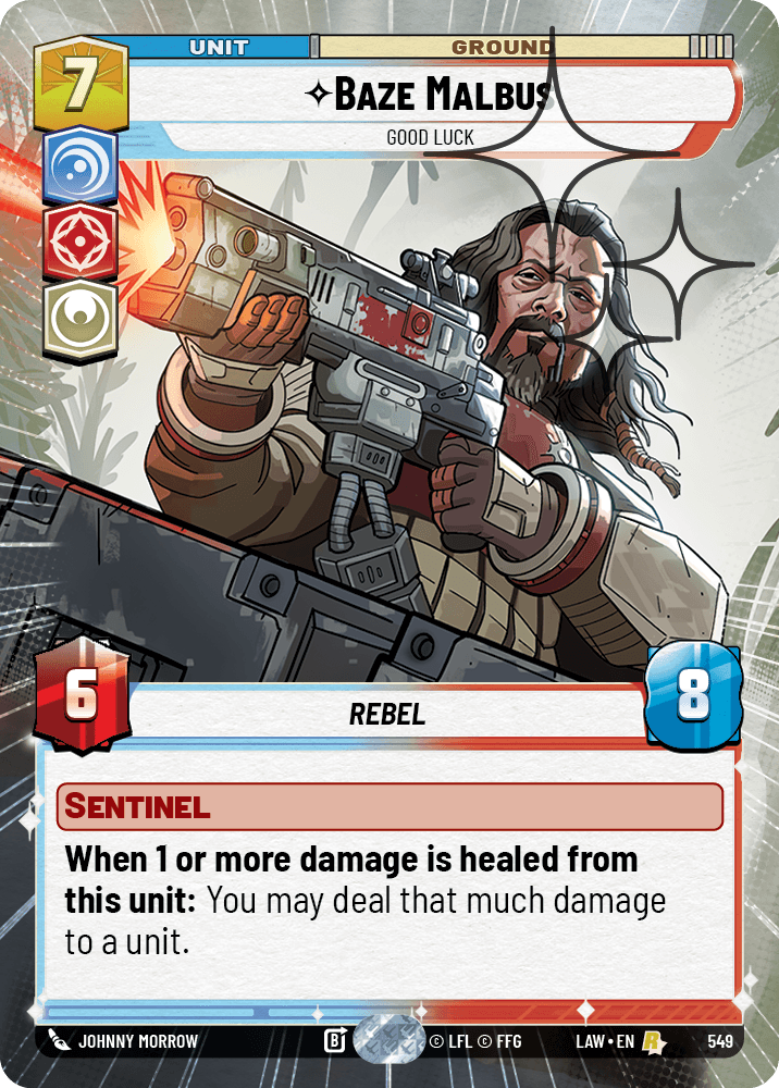 Baze Malbus - Good Luck - HYPERSPACE FOIL — image 1
