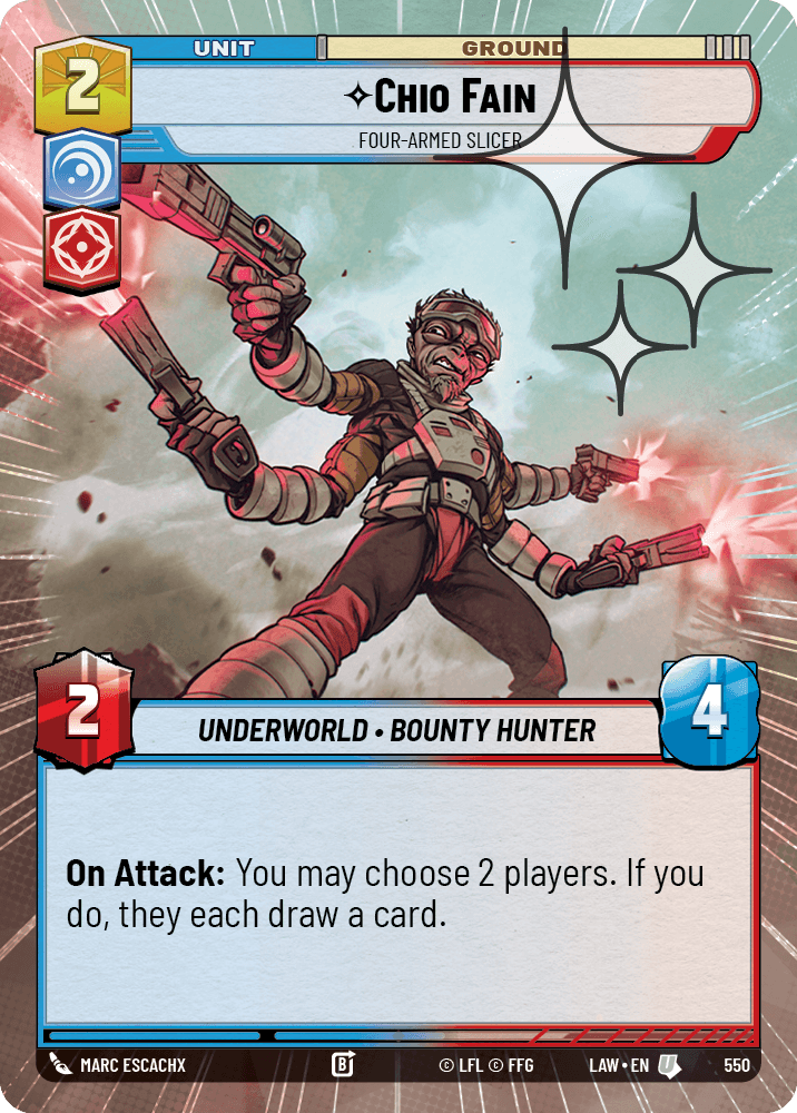 Chio Fain - Four-Armed Slicer - HYPERSPACE FOIL — image 1