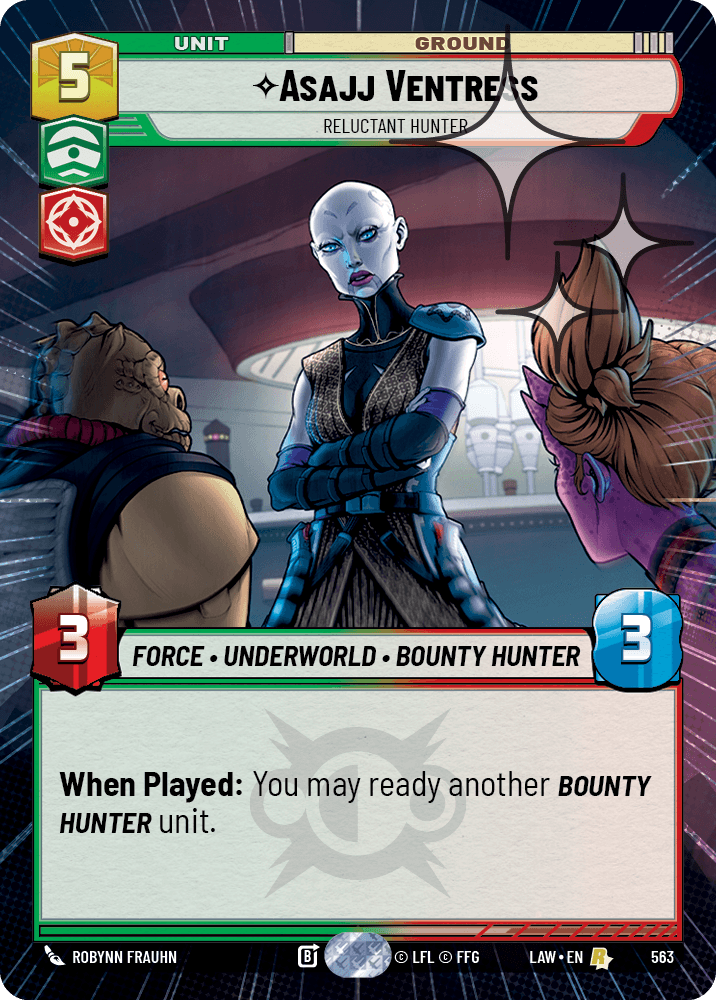 Asajj Ventress - Reluctant Hunter - HYPERSPACE FOIL — image 1