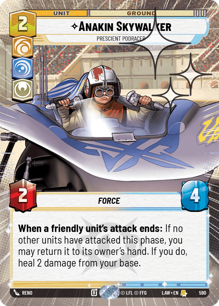 Anakin Skywalker - Prescient Podracer - HYPERSPACE FOIL — image 1