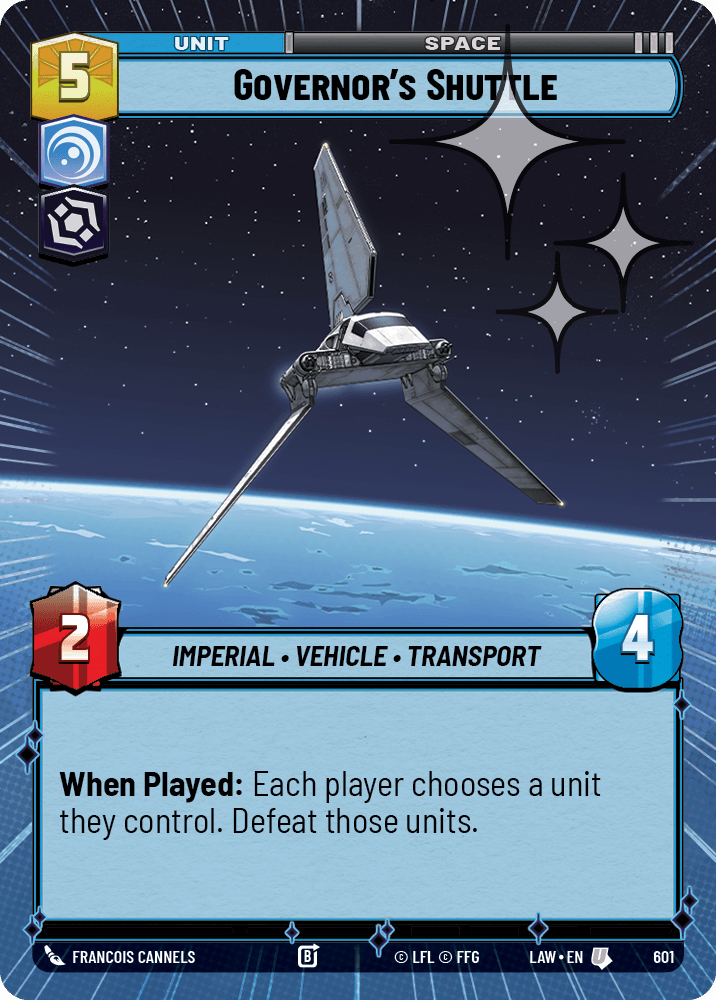 Governor's Shuttle - HYPERSPACE FOIL — image 1