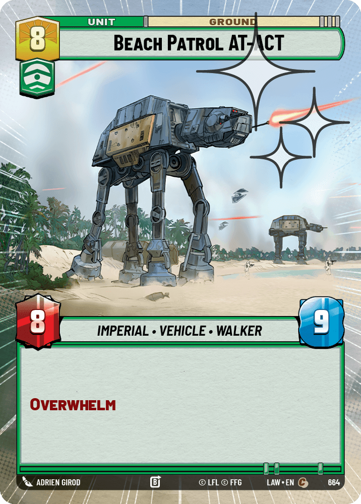 Beach Patrol AT-ACT - HYPERSPACE FOIL — image 1
