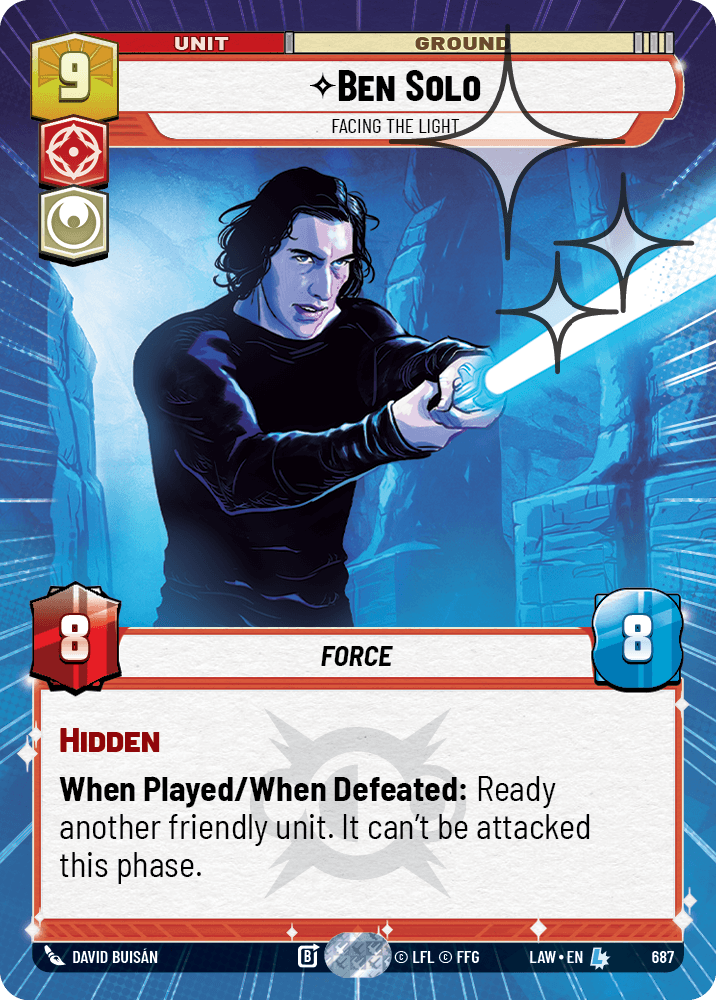 Ben Solo - Facing the Light - HYPERSPACE FOIL — image 1