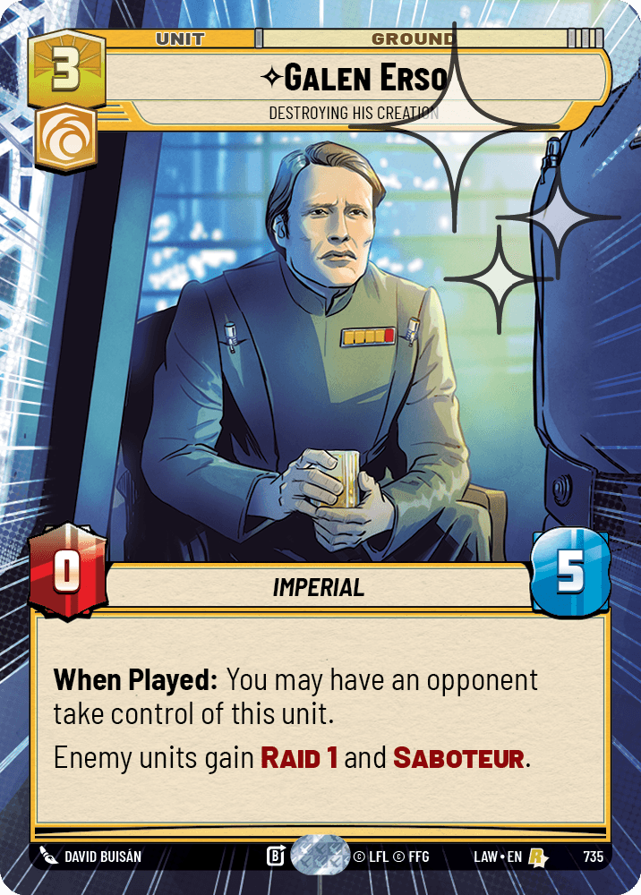 Galen Erso - Destroying His Creation - HYPERSPACE FOIL — image 1