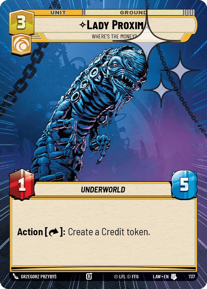 Lady Proxima - Where's the Money? - HYPERSPACE FOIL — image 1
