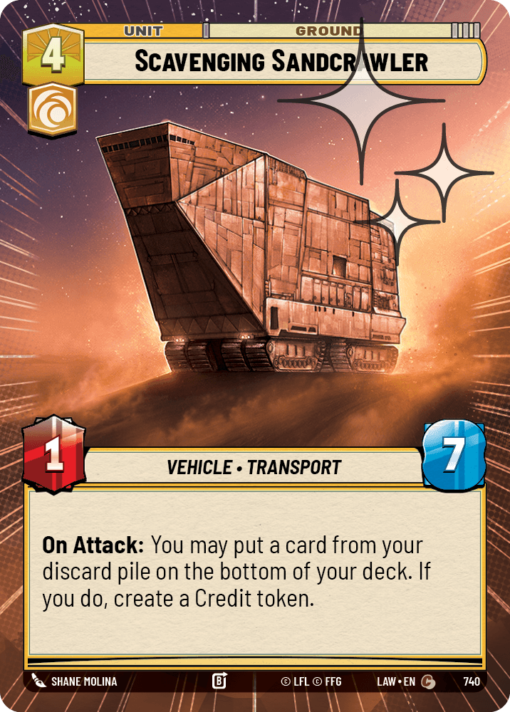 Scavenging Sandcrawler - HYPERSPACE FOIL — image 1