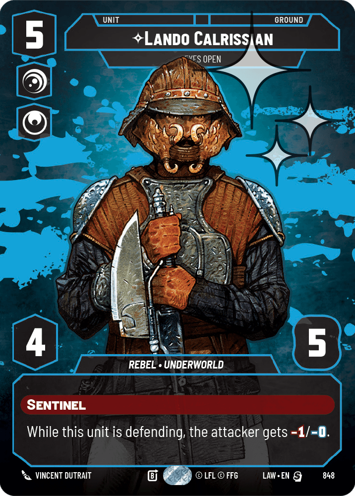 Lando Calrissian - Eyes Open - PRESTIGE FOIL — image 1
