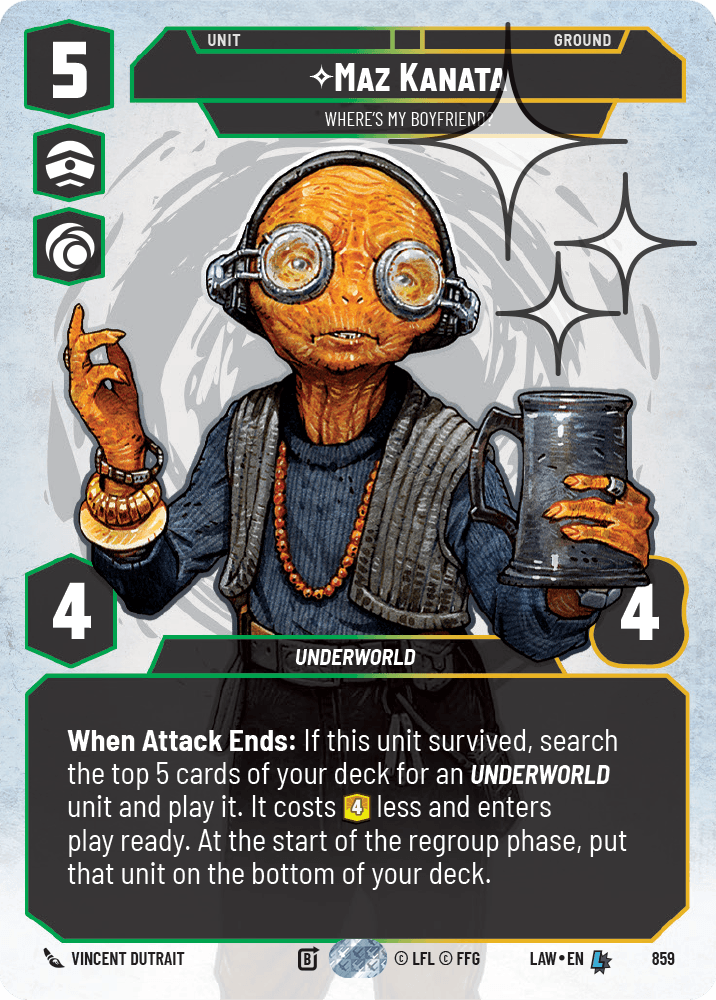 Maz Kanata - Where's My Boyfriend? - PRESTIGE FOIL — image 1