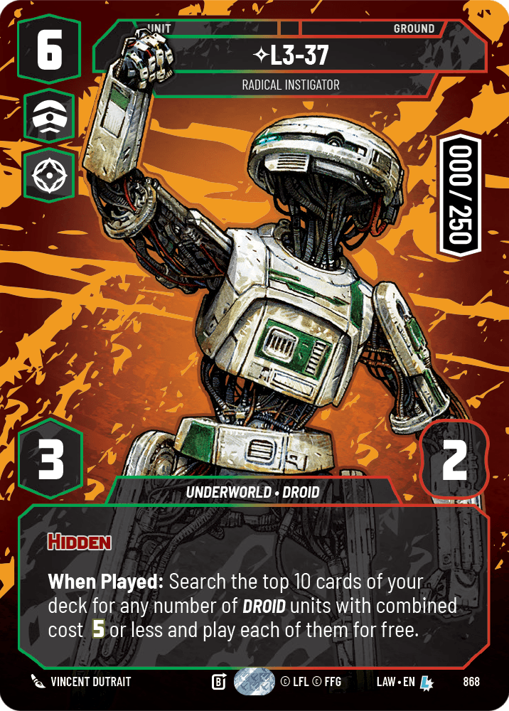 L3-37 - Radical Instigator - PRESTIGE SERIALIZED — image 1