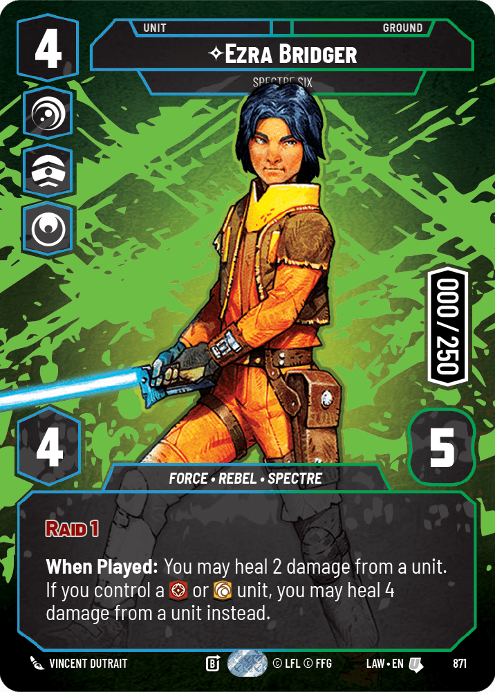 Ezra Bridger - Spectre Six - PRESTIGE SERIALIZED — image 1