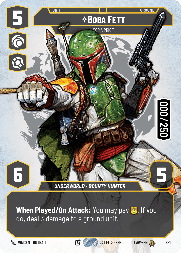Boba Fett - For a Price - PRESTIGE SERIALIZED — image 1