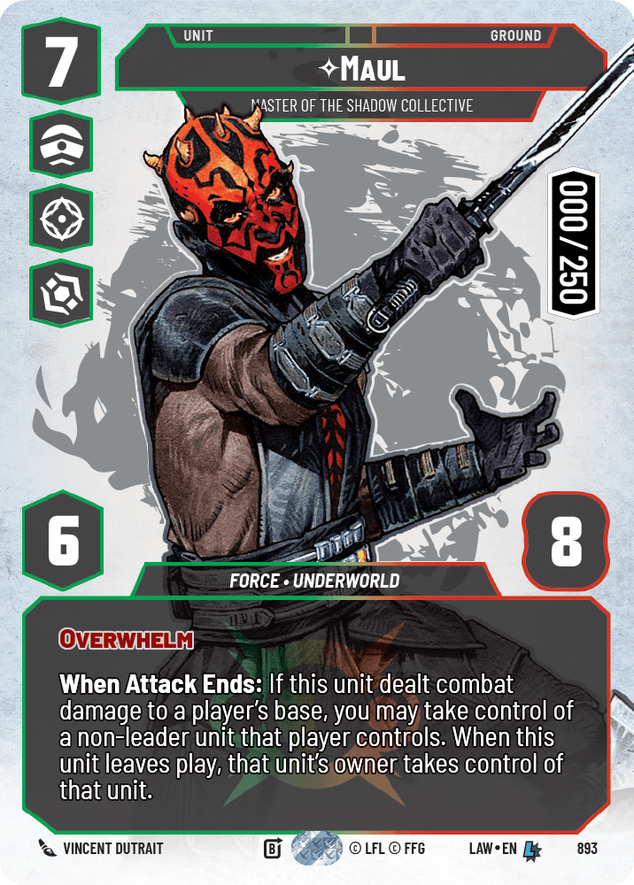 Maul - Master of the Shadow Collective - PRESTIGE SERIALIZED — image 1