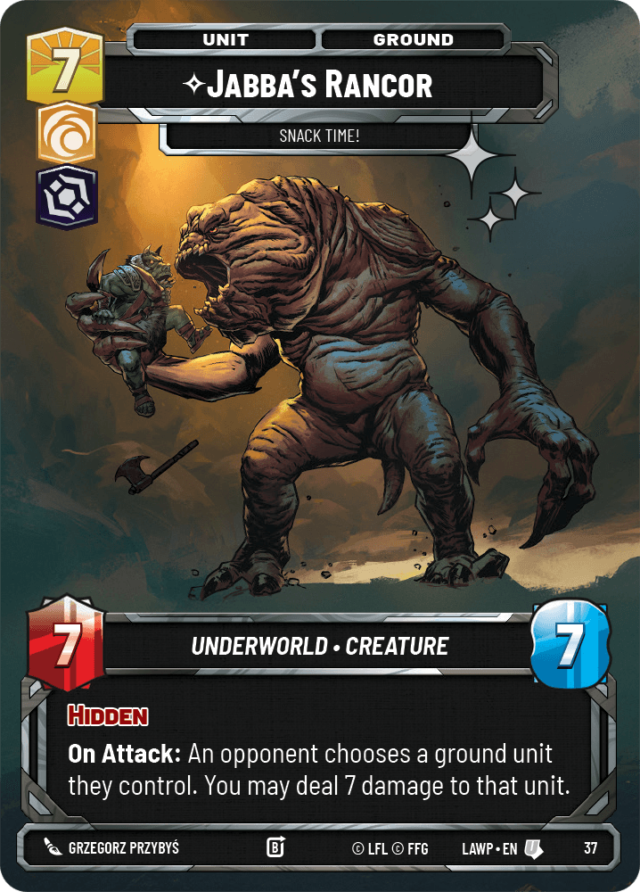 Jabba's Rancor - Snack Time! - OP Promo FOIL — image 1