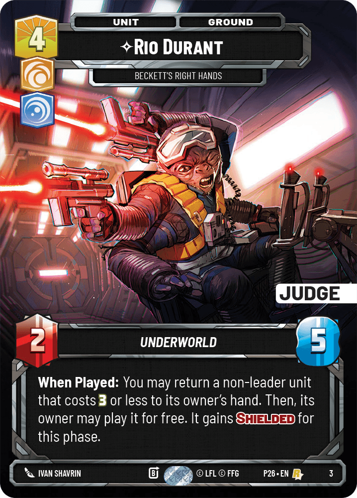 Rio Durant - Beckett's Right Hands - SS JUDGE — image 1