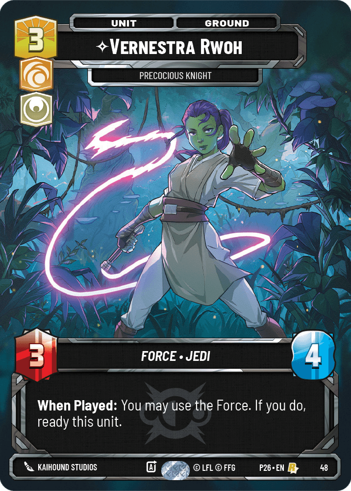 Vernestra Rwoh - Precocious Knight - SQ PRIZE WALL — image 1
