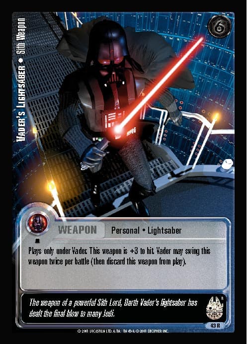 Vader's Lightsaber • Sith Weapon (L) - Silver Stamp — image 1