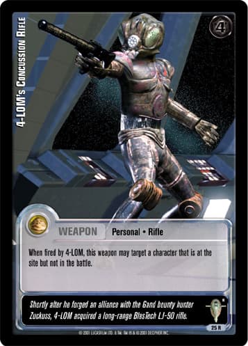 4-LOM's Concussion Rifle (R) - Gold Stamp — image 1