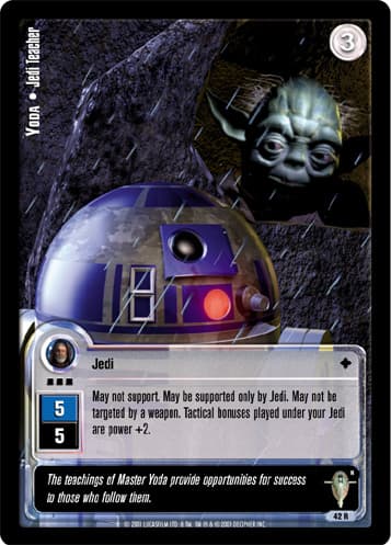 Yoda • Jedi Teacher (L) - Silver Stamp — image 1