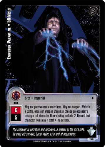Emperor Palpatine • Sith Master (L) - Silver Stamp — image 1