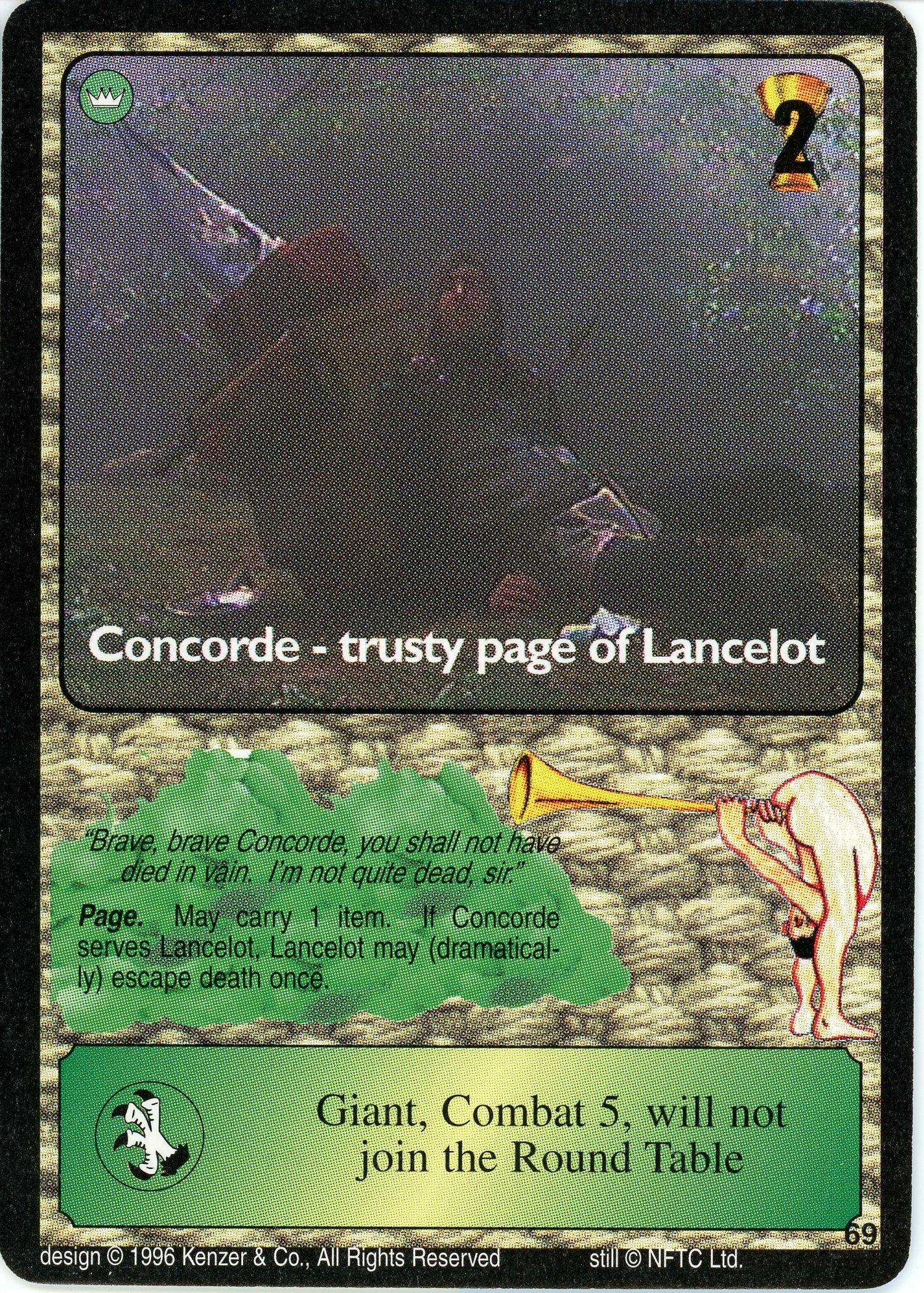 Concorde - trusty page of Lancelot — image 1