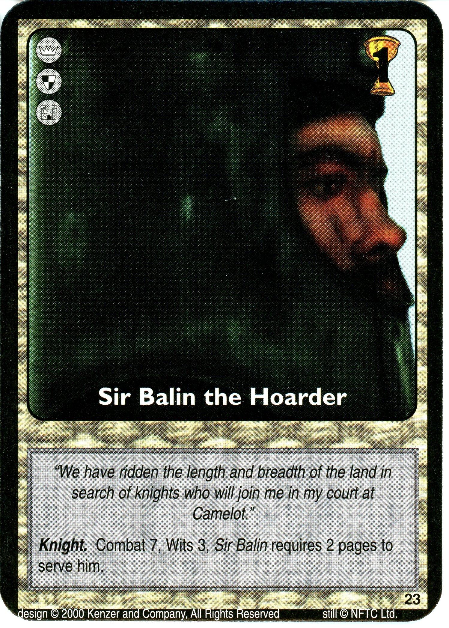 Sir Balin the Hoarder — image 1