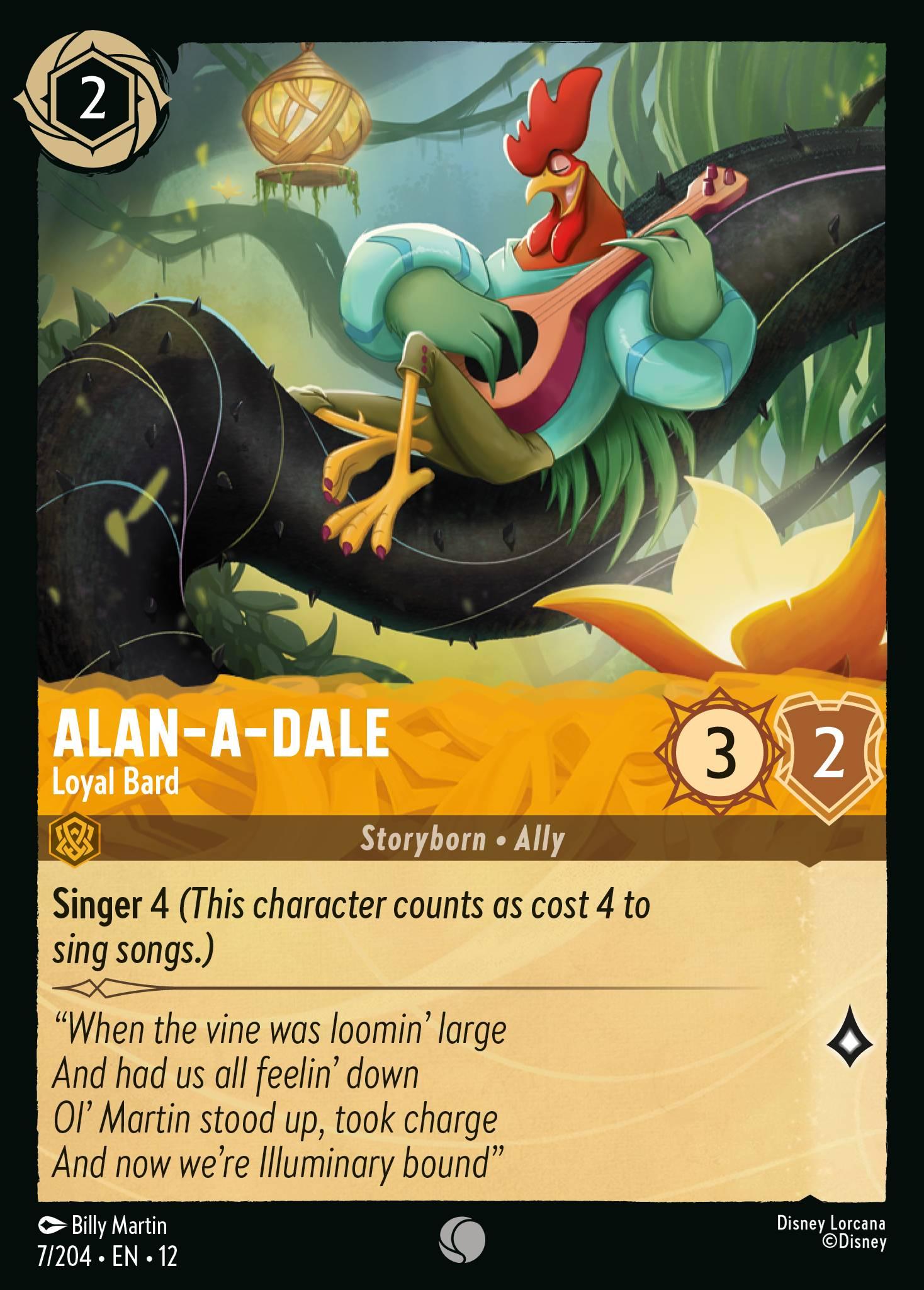 Alan-a-Dale, Loyal Bard - FOIL — image 1