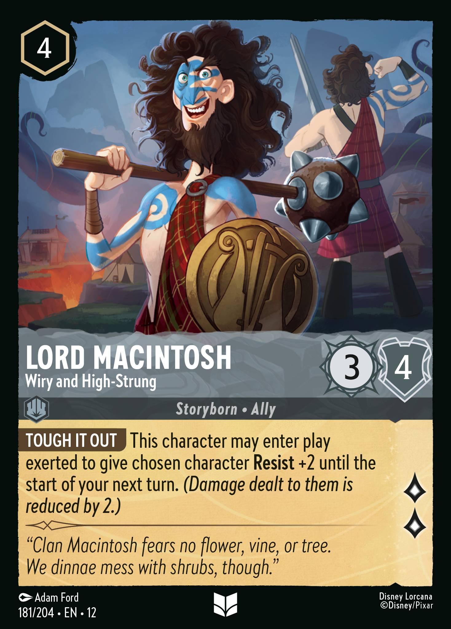 Lord Macintosh, Wiry and High-Strung — image 1