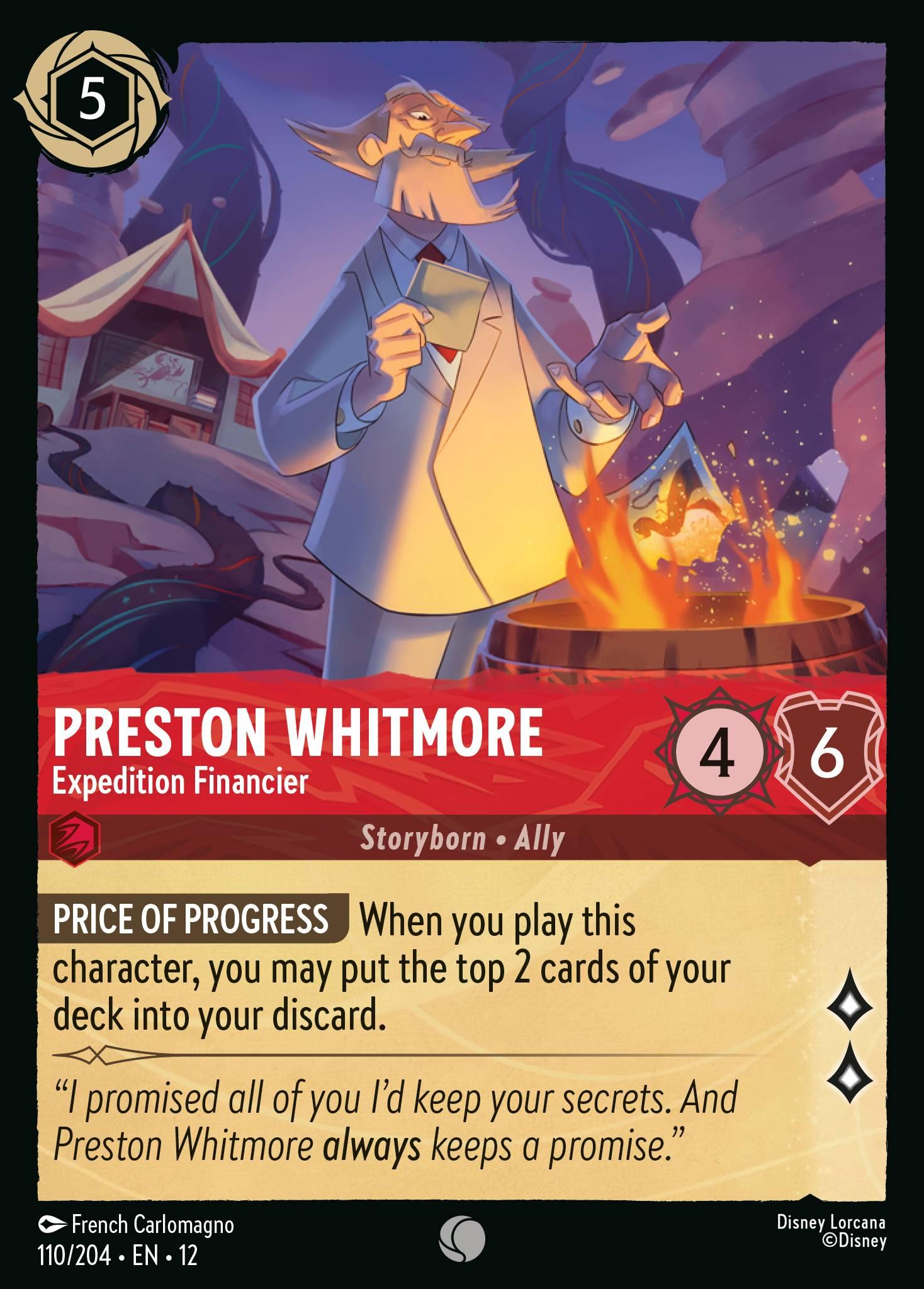 Preston Whitmore, Expedition Financier — image 1