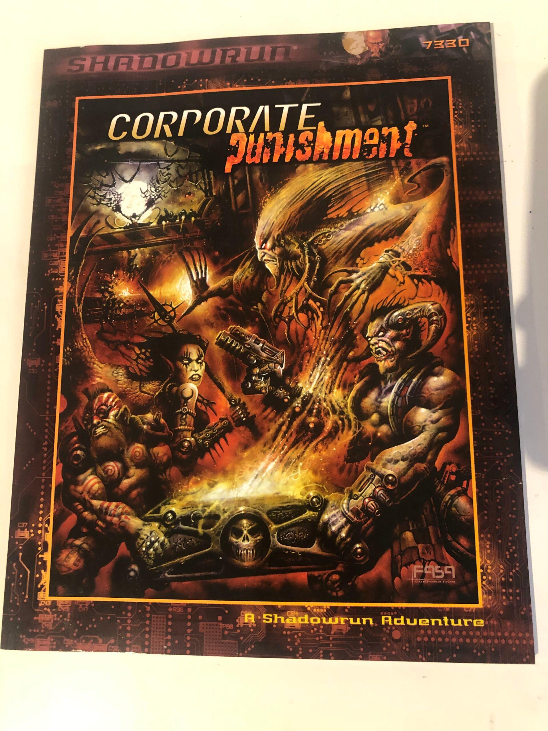 Shadowrun RPG - Third Edition - Corporate Punishment - VG — image 1