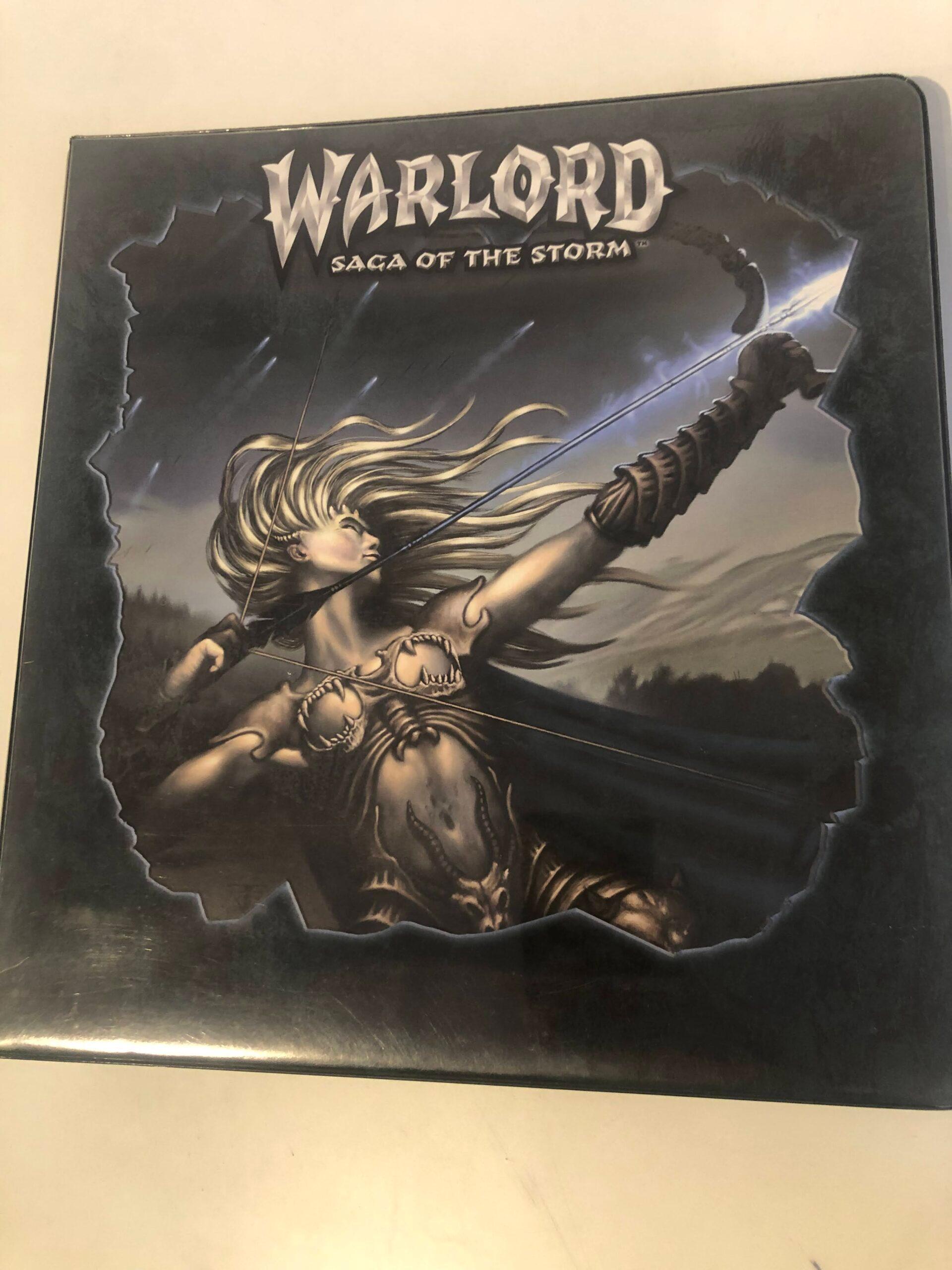 Warlord Saga of the Storm - 9 Pocket Binder 3 Rings - Very Good — image 1