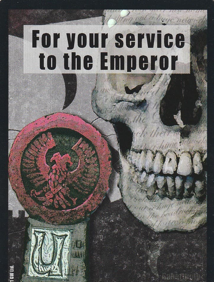 For your service to the Emperor - FOIL — image 1